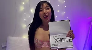 驗證視頻 可愛的韓國青少年 elle lee